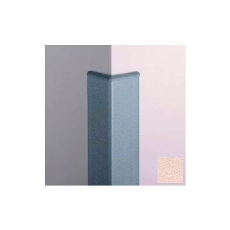 Pawling Surface Mounted Corner Guard 90Deg, 3'' Wings, 8'H W/Caps, Ecru CG-10R-8-269